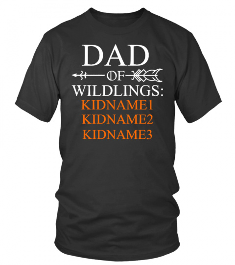 Customizable Kids name Dad of Wildlings