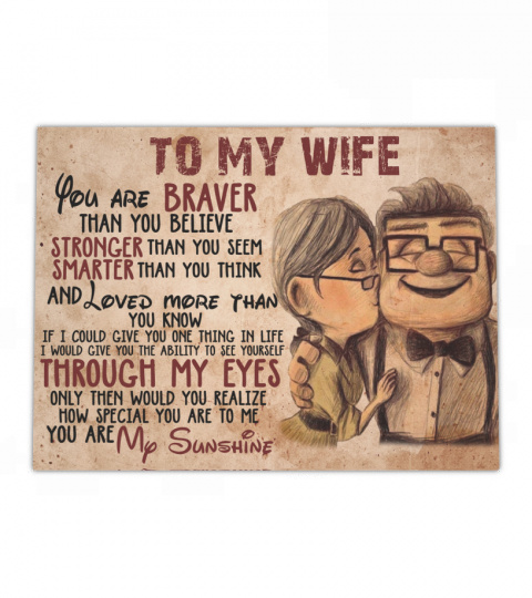 TO MY WIFE - CANVAS