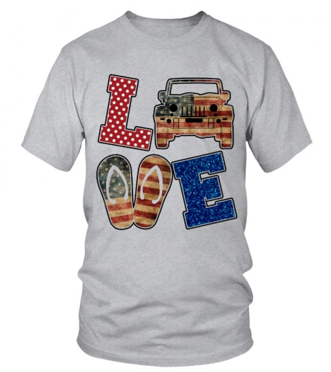 4th of july jeep lovers and flip flop kinda girl women