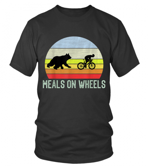 Meals On Wheels T-Shirt For Humorous Bicycle Biker