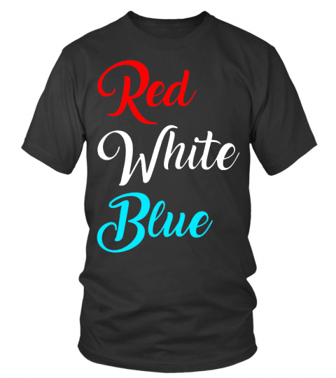 Red White Blue T Shirt Funny Wine Costume Gift 