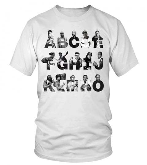 Rap Hiphop Alphabet Music Tshirt