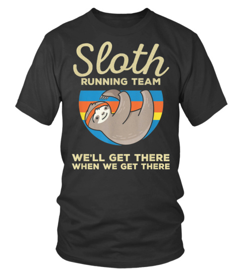 Faultier Shirt Sloth Running Team Geschenk Laufen Sport