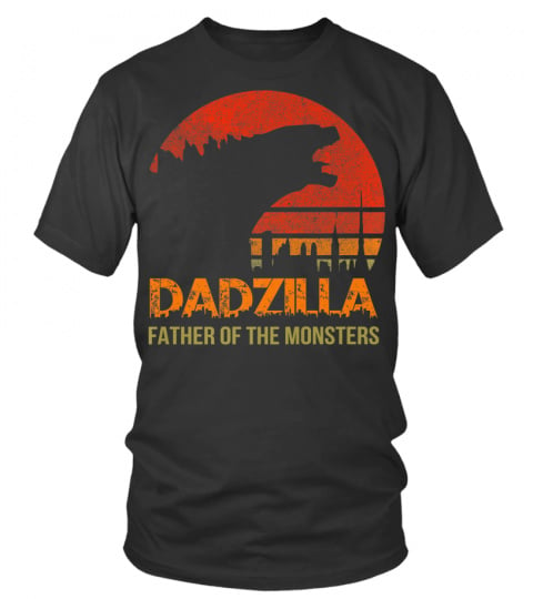 Dadzilla Birthday T-shirt Gifts For Dad Fathers Day Novelty Premium T-Shirt