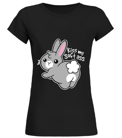 t-shirt rabbit KISS MY SOFT ASS