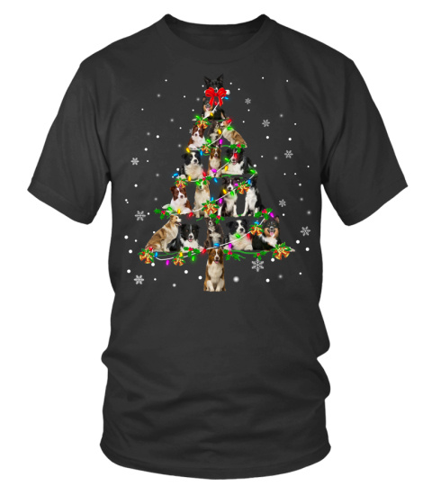 Border Collie-Christmas Tree