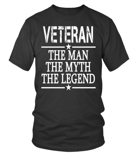 Veteran Tshirt: Veteran the man the myth the legend T-shirt - Limited Edition
