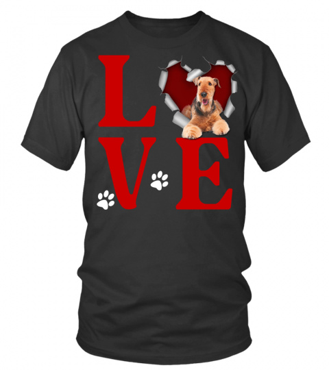 Airedale Terrier - Love Torn Heart