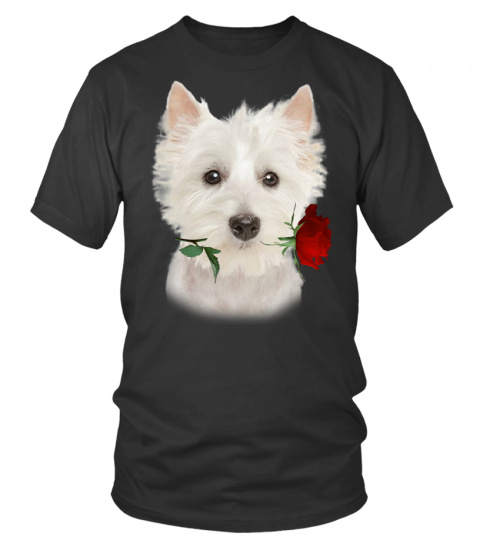 West Highland White Terrier-Rose