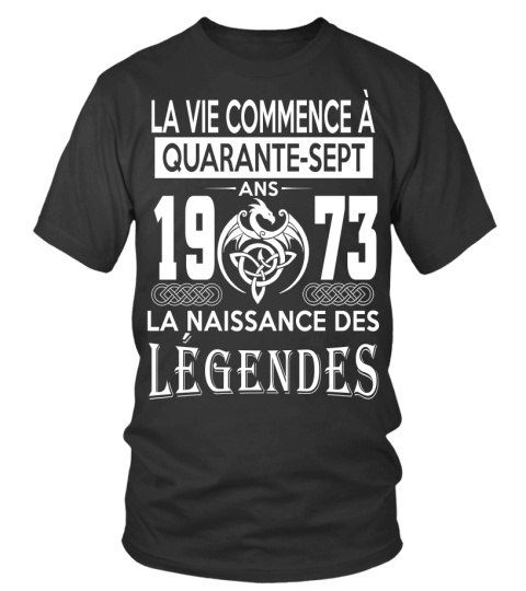 1973 La Nassance Des Légendes Shirt