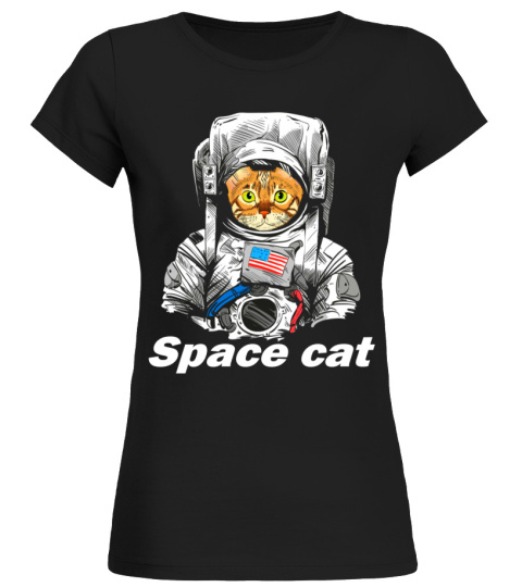 Space cat t shirt
