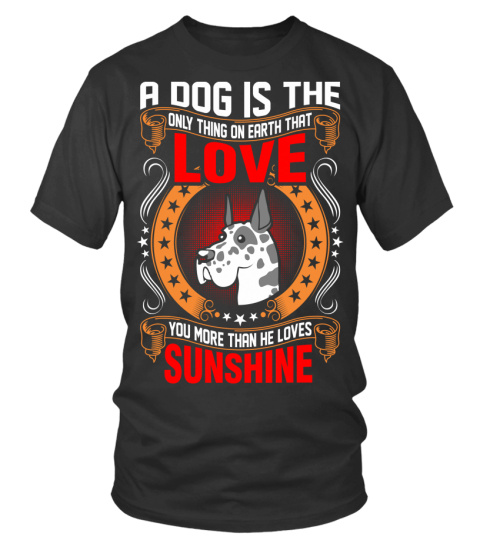A Dog is The Love Great Dane T-Shirt