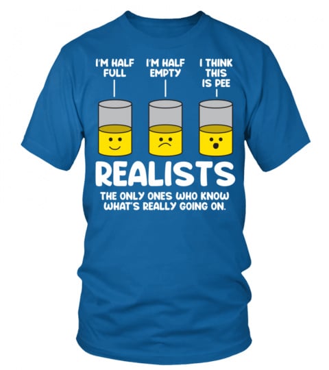 I Think This Is Pee Half Full Empty Funny Realist Dad Joke Pullover Hoodie