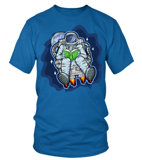 Astronaut Reading A Book - Intellectual Spaceman Long Sleeve T-Shirt