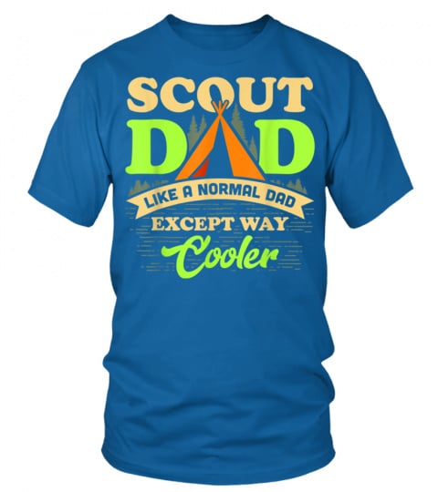 Scout Dad Shirt Cub Leader Boy Camping Scouting Gift Men T-Shirt
