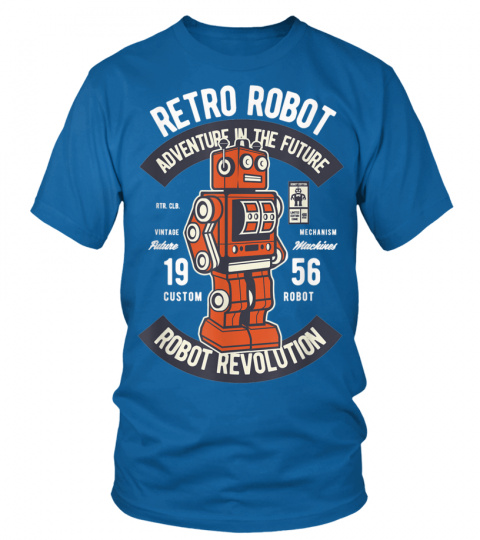 Retro Robot - Adventures In The Future - Robot Revolution T-Shirt