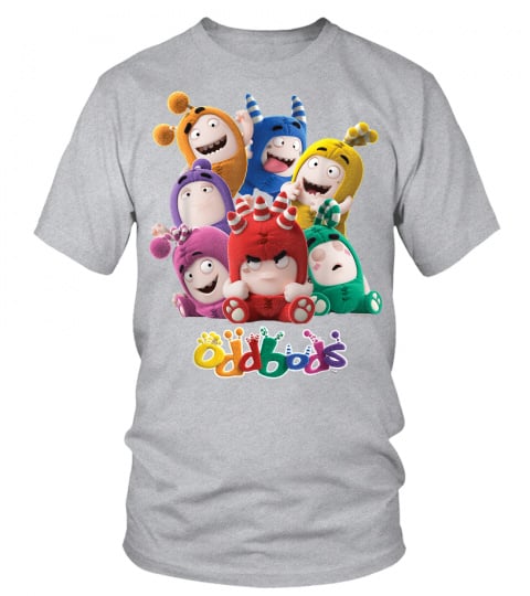 Oddbods All 7 Characters in Cute Funny Poses T-Shirt