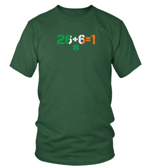 Green Irish Unity 26 + 6 = 1 St. Paddys St. Patrick's Day Premium T-Shirt