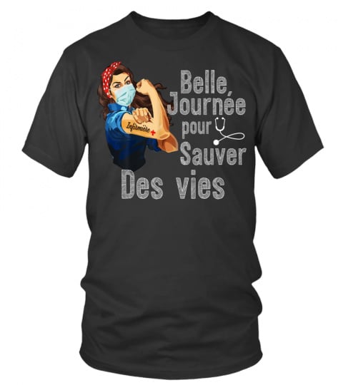 T-shirt Infirmière T-shirt à Col Rond Manches Courtes Humour Cadeau  Infirmière 