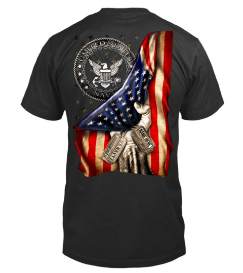 Back&Front - Personlized name - USN