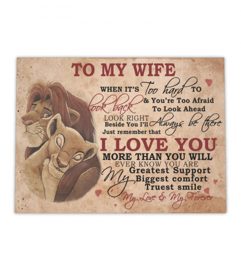 To My Wife Canvas