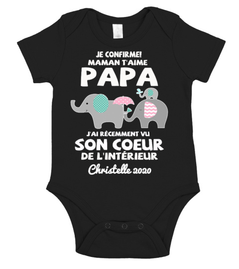 Coffret naissance garçon 5 pièces 100% coton j'aime Maman Papa