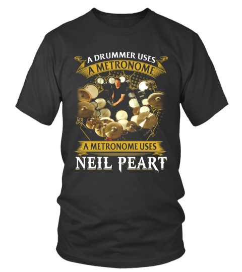 Rush custom T Shirt. Neil Peart The Professor TShirt. A drummer uses a metronome A metronome uses Neil Peart