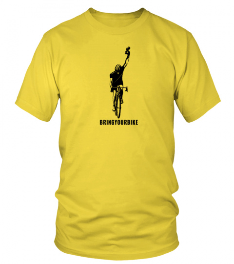T-shirt Gialla Unisex Bringyourbike Official