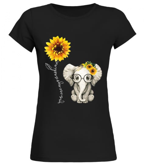 You Are My Sunshine Hippie Sunflower Elephant Gift Friend