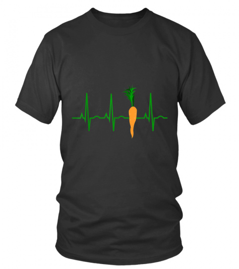 Carrot Lover Gifts - Root Vegetable Farmer Heartbeat Shirt T-Shirt