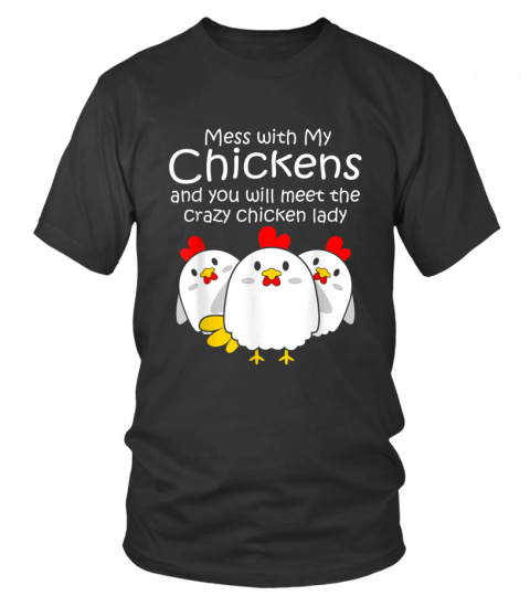 Backyard Crazy Chicken Lady Womens Farmer Gift T-Shirt