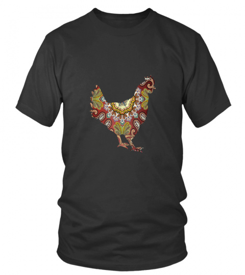Chicken Hen Lovers Silhouette Bandana Farmer Poultry T-Shirt