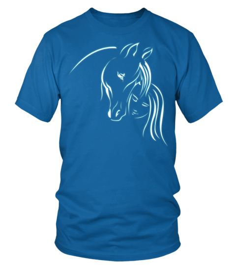 Girl And Horse Gift For Women Teen And Kids Horse Lover T-Shirt