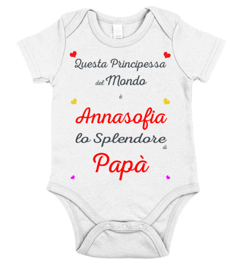 Body con nome Annasofia dolcezza di Papà