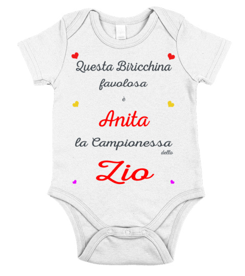 Body corredino nome Anita principessa di Zio