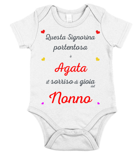 Body corredino nome Agata angioletta di Nonno