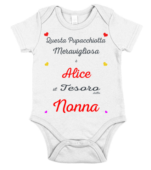 Body corredino Alice favolosa di Nonna