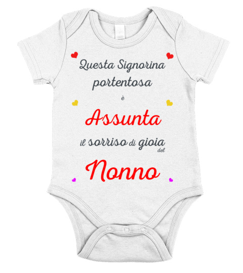 Body corredino nome Assunta favolosa di Nonno