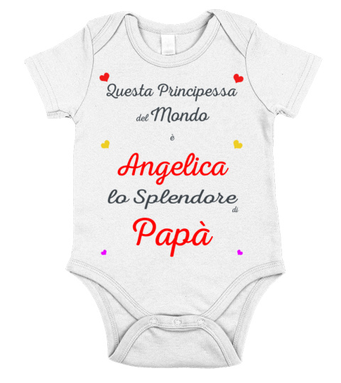 Body corredino nome Angelica campionessa di Papà