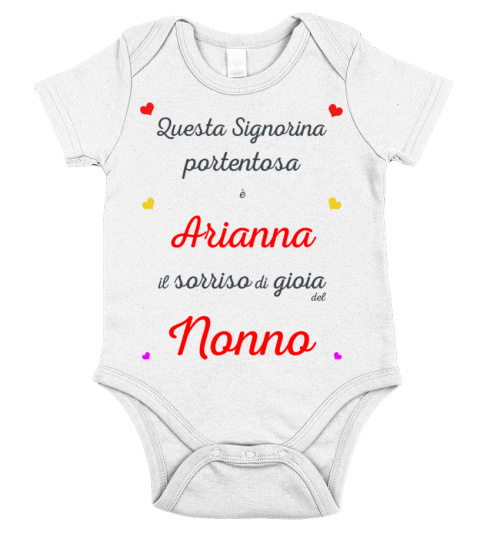 Body corredino Arianna angioletta di Nonno
