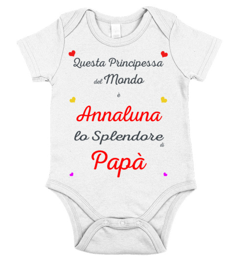 Body cotone neonato Annaluna affetto di Papà