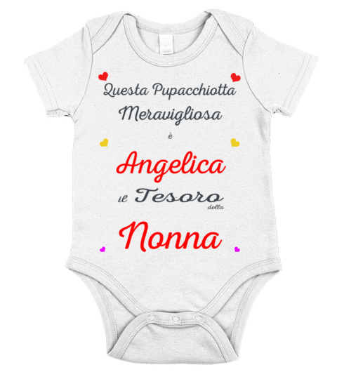 Body cotone neonato Angelica meravigliosa di Nonna