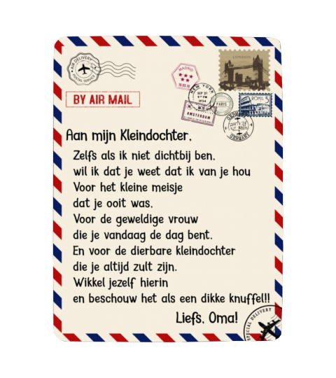 NE - DEKEN  AAN MIJN KLEINDOCHTER - OMA