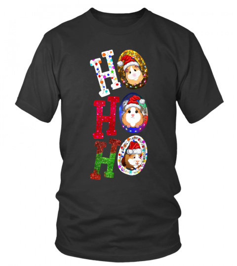 Ho Ho Ho Merry Guinea Pig Christmas T-Shirt