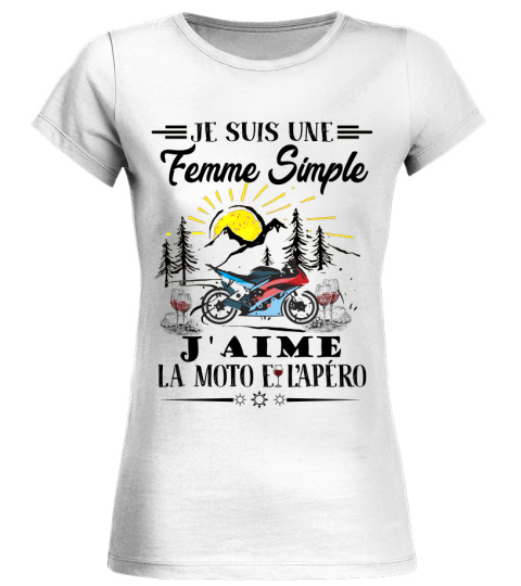 T-shirt moto femme chic