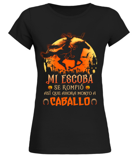 MI ESCOBA SE ROMPIÓ, ASÍ QUE AHORA MONTO A CABALLO