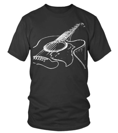 Acoustic Guitar, Guitarist, Musician,  Think Out Loud Apparel, guitar player gift