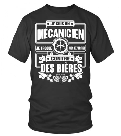 T-shirt bière mécanicien