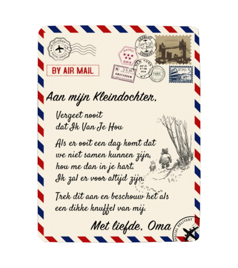 NE - DEKEN AAN MIJN KLEINDOCHTER-OMA