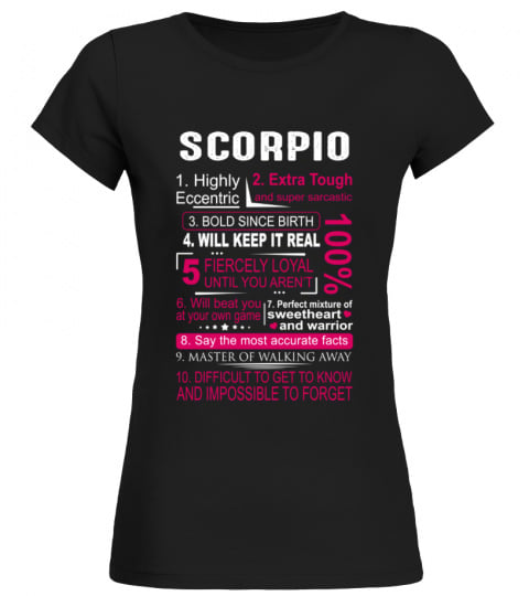 Scorpio Zodiac Birthday T-shirt